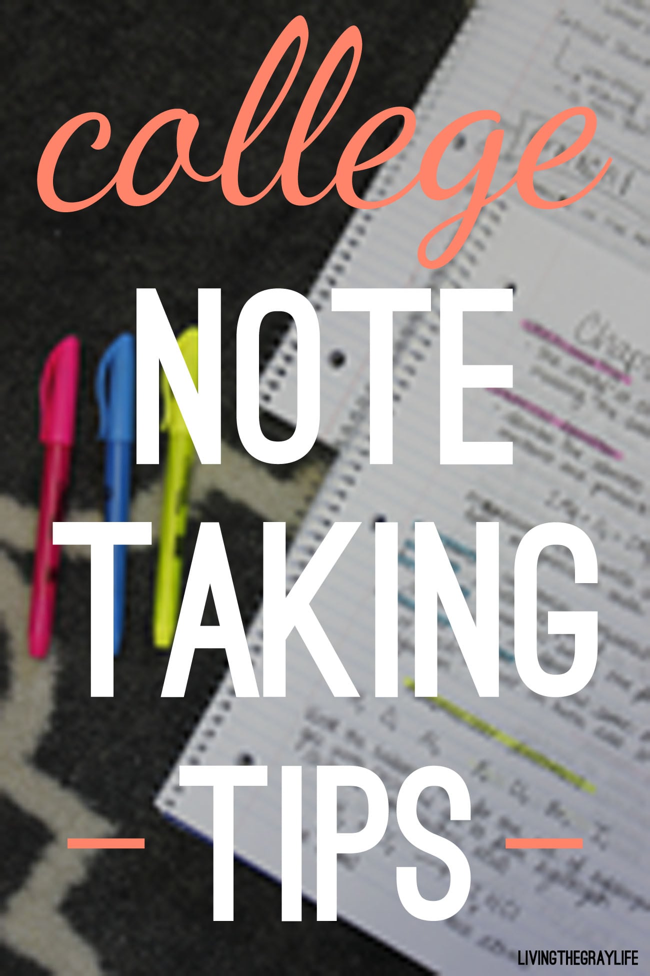 tips on note taking for college students