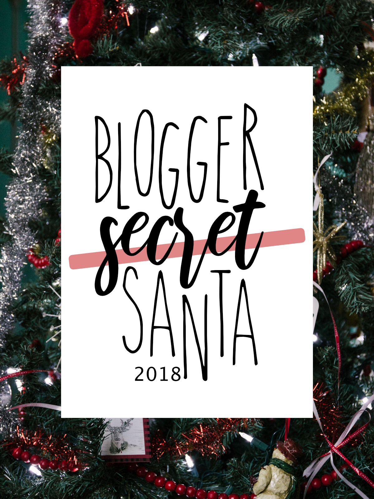 2018 Blogger Secret Santa Cover