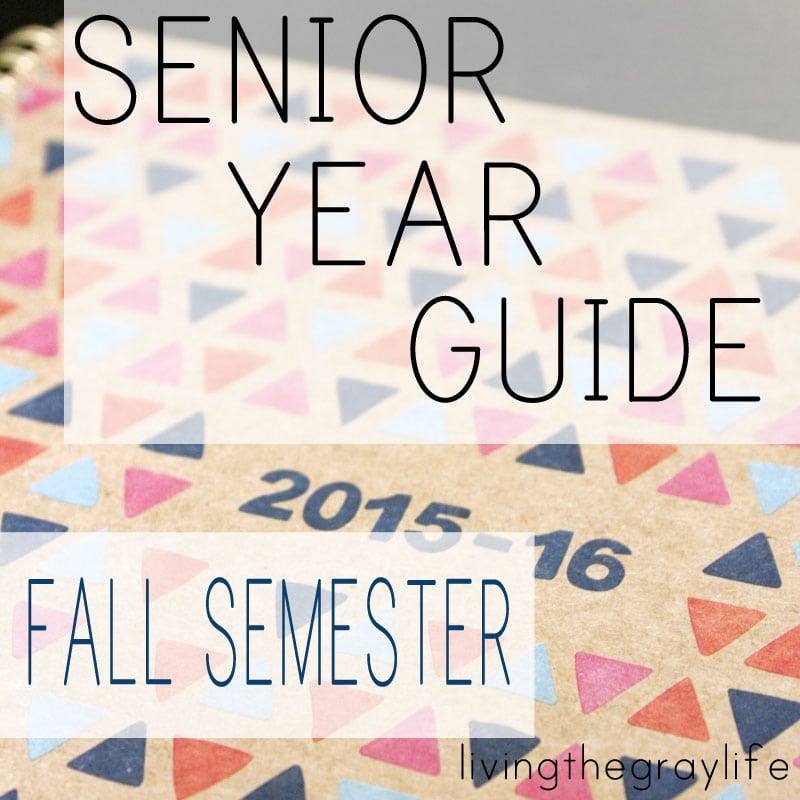 Senior Year Guide: FALL