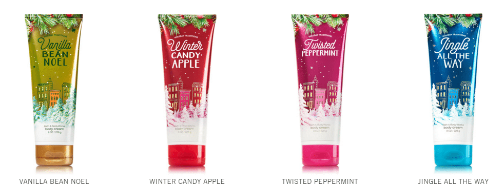 holiday gift guide bath & body works body lotion