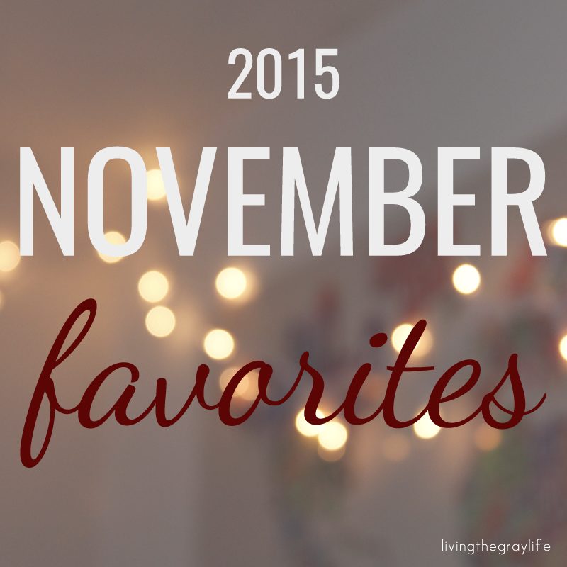 november favorites 2015