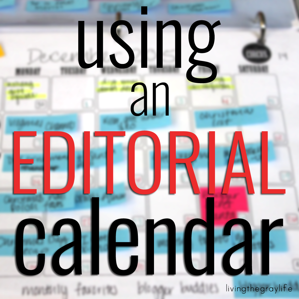 editorial calendar for blogging