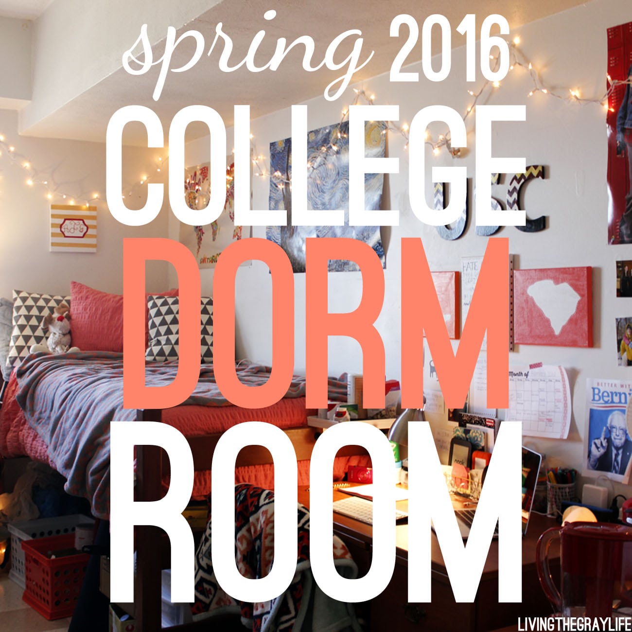 college dorm room tour