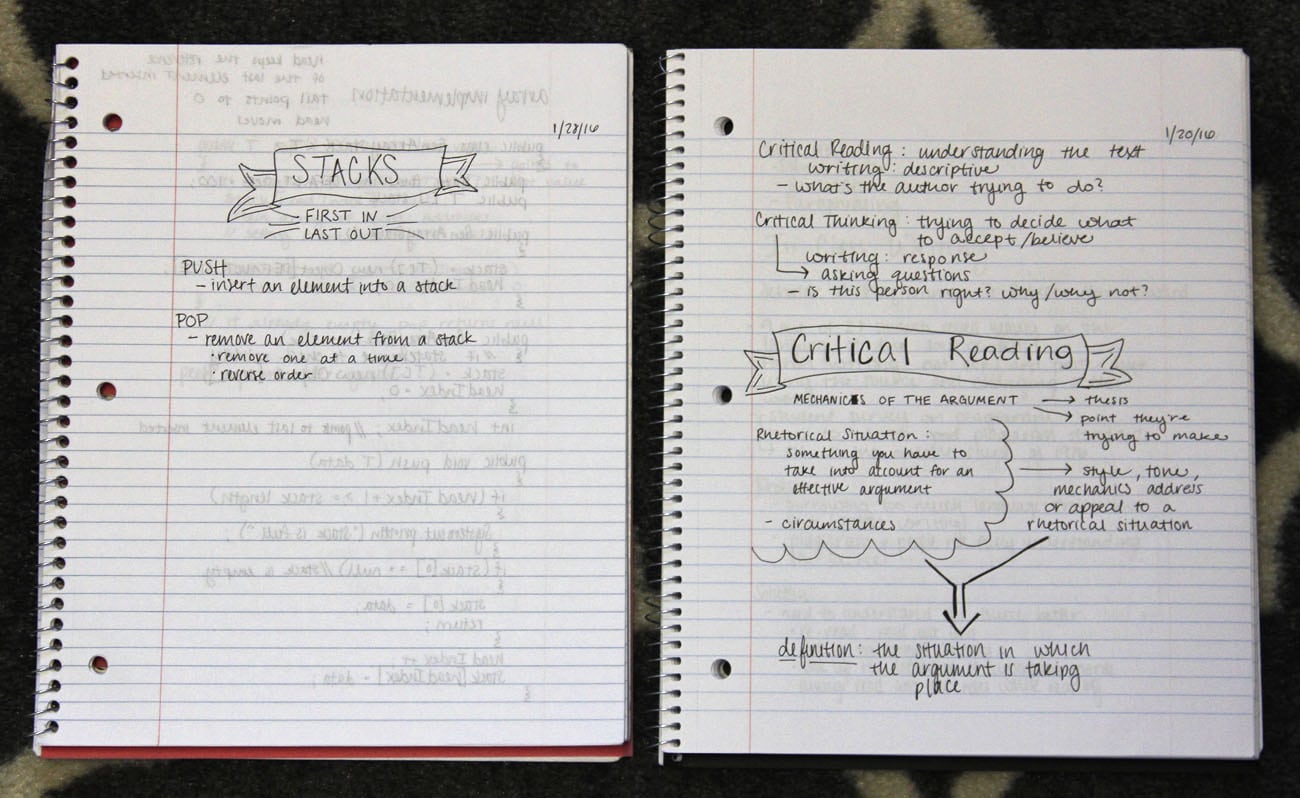 college note taking tips