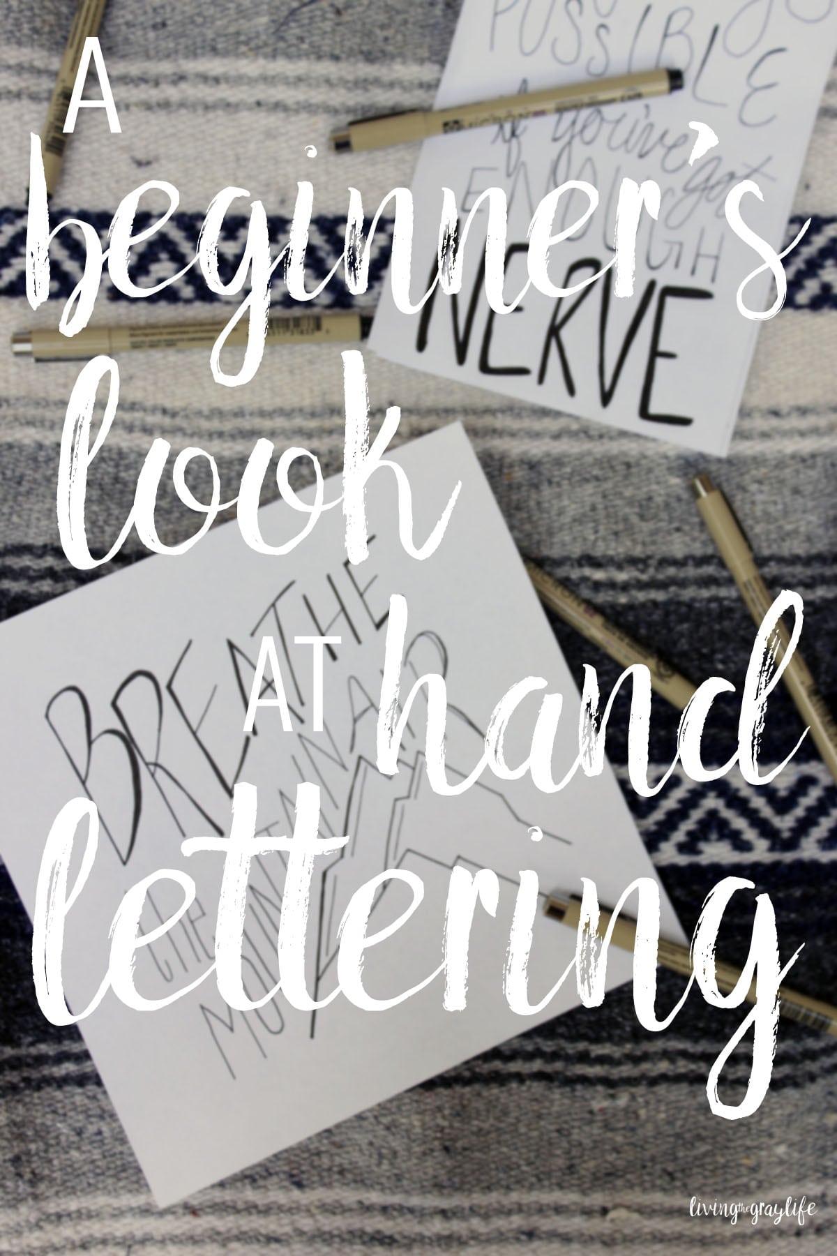 Wondering where to get started in hand lettering? Take a look at how I got started and the resources I use. Beginner hand lettering.