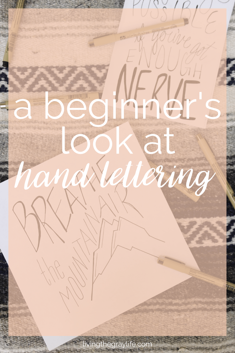 Wondering where to get started in hand lettering? Take a look at how I got started and the resources I use. Beginner hand lettering.