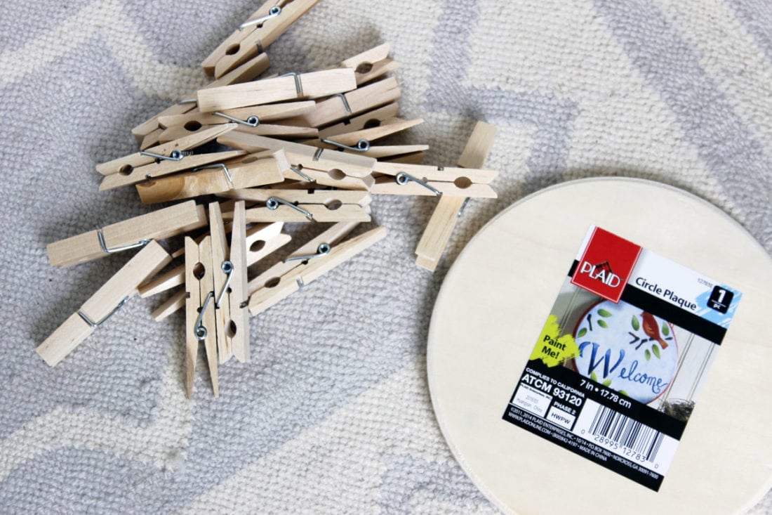 DIY Clothespin Picture Display Living the Gray Life