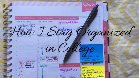 Here's How to Have a Great Semester | How I Stay Organized in College from College with Caitlyn