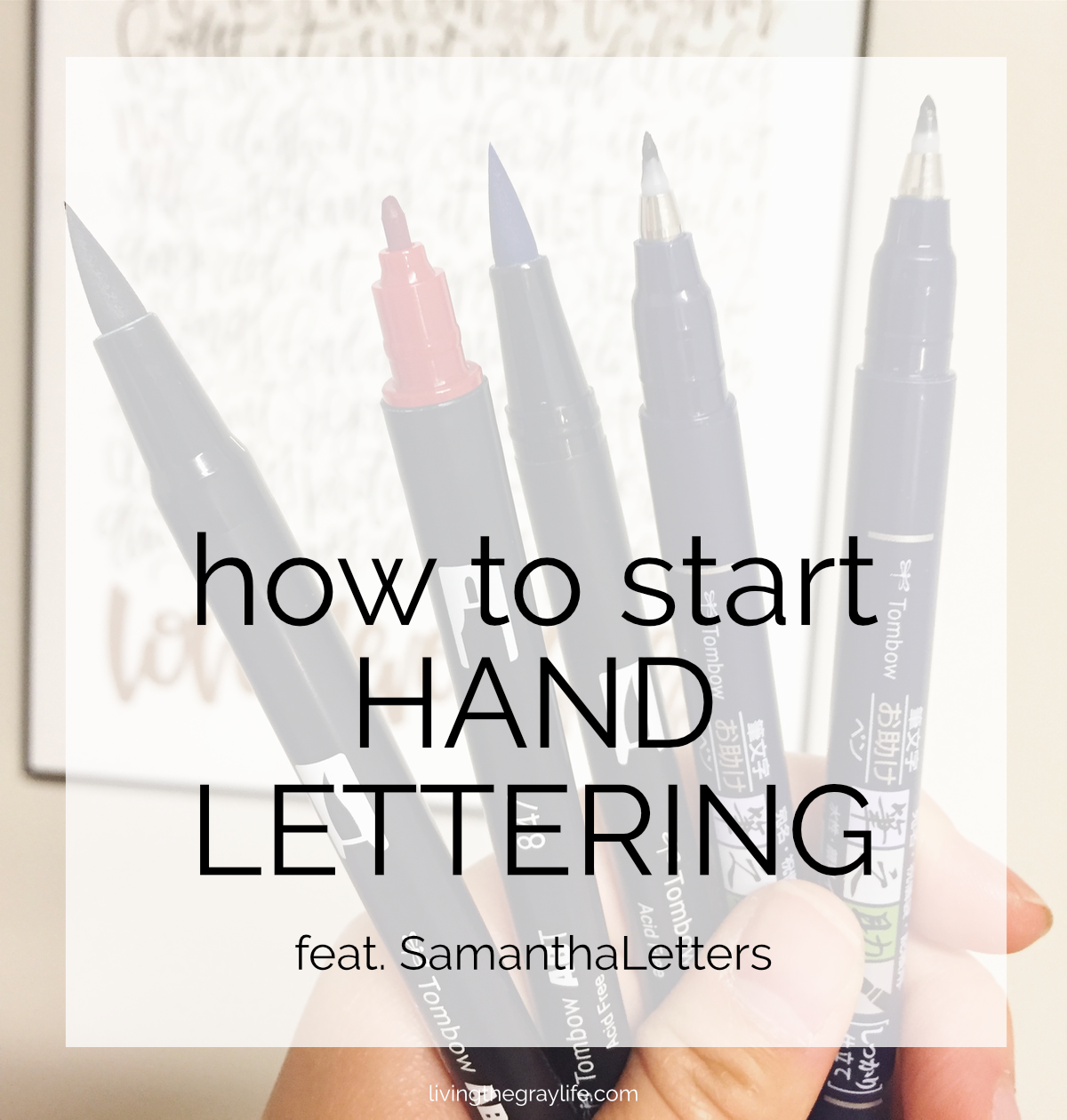 Love hand lettering but have no idea where to start? Check out these tips for beginner hand lettering brought to you by SamanthaLetters!