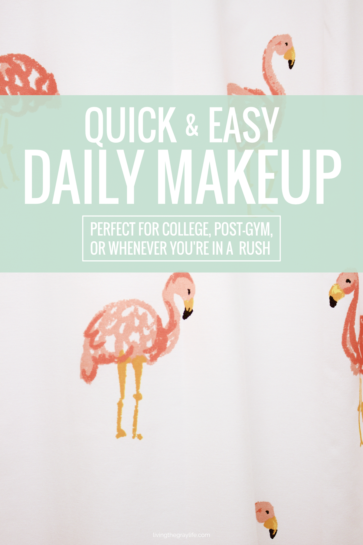 Quick & easy daily makeup perfect for college students, post-gym routines, or if you're in a rush!