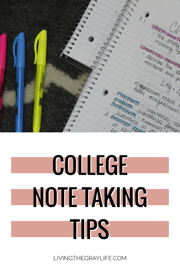 College Note Taking Tips